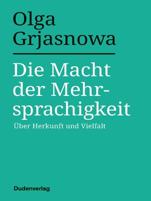 cover image of Die Macht der Mehrsprachigkeit